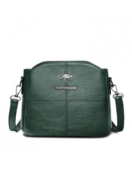 Женская кожаная сумка 8607-2 GREEN